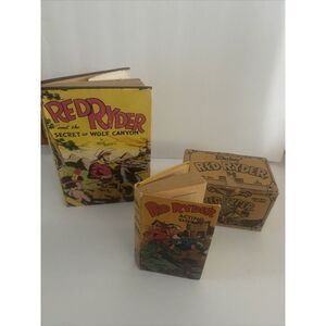 Lot VINTAGE DAISY 1989 RED RYDER JR TREASURE CHEST BOX BB And Books 1941 1948